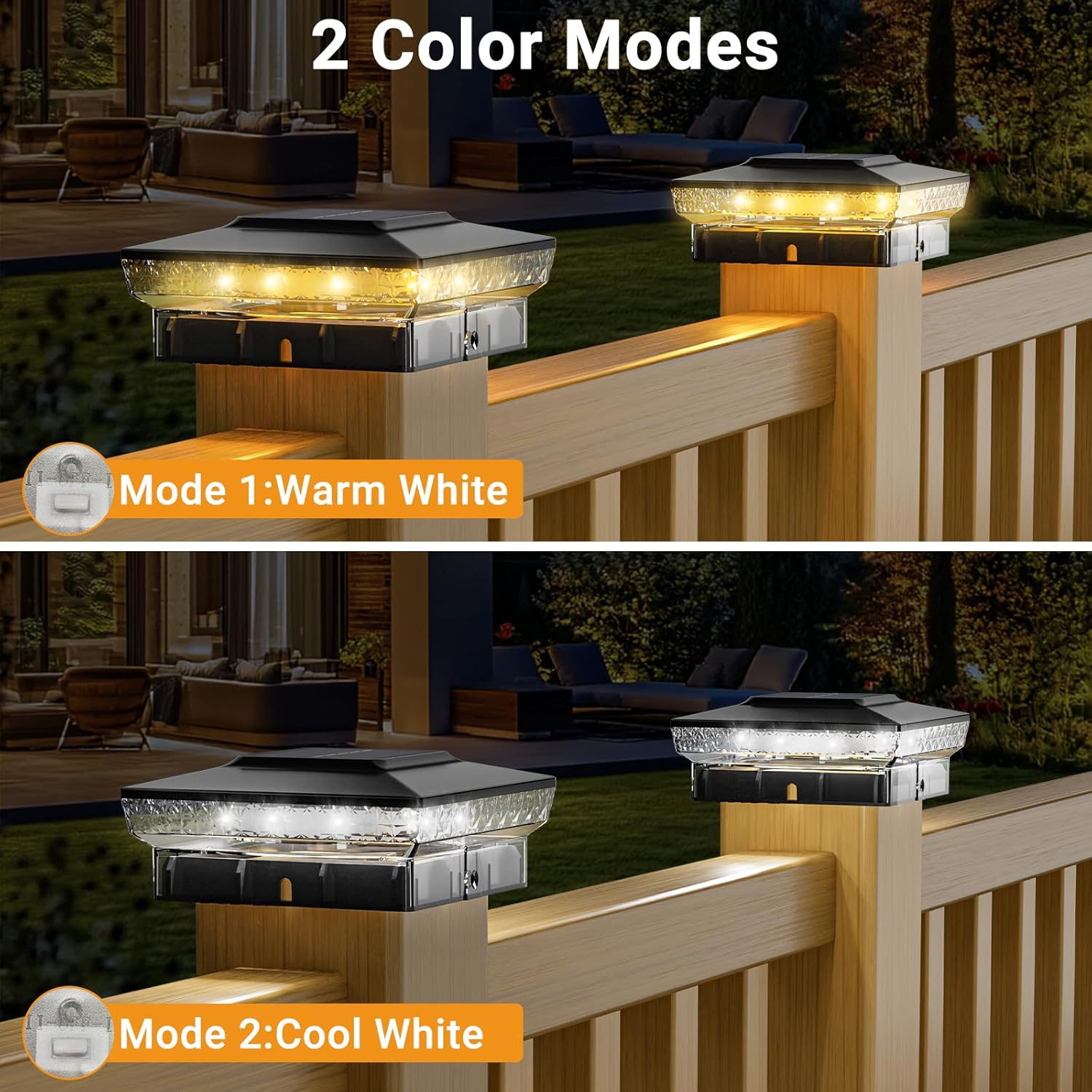 btfarm 4x4 Solar Post Cap Lights Outdoor 图 2